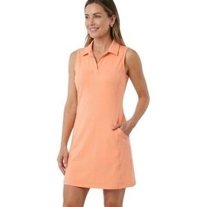 Hind Shirt Dress Womens M Pink Sleeveless Collared UPF 50+ Sport Golf Athletic